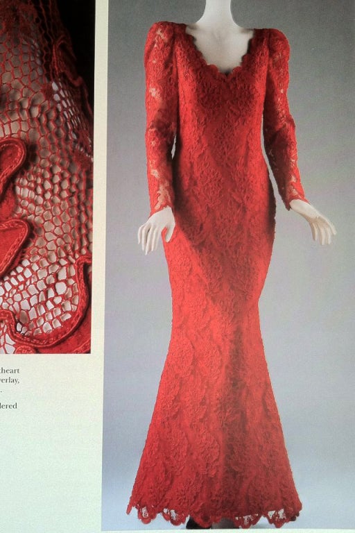 OSCAR de LA RENTA Couture As Worn By Nancy Reagan 1988 5