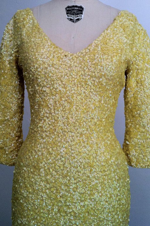 Women's Sequin Knit Gown 1950s