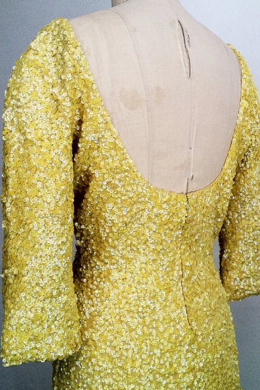 Sequin Knit Gown 1950s 2