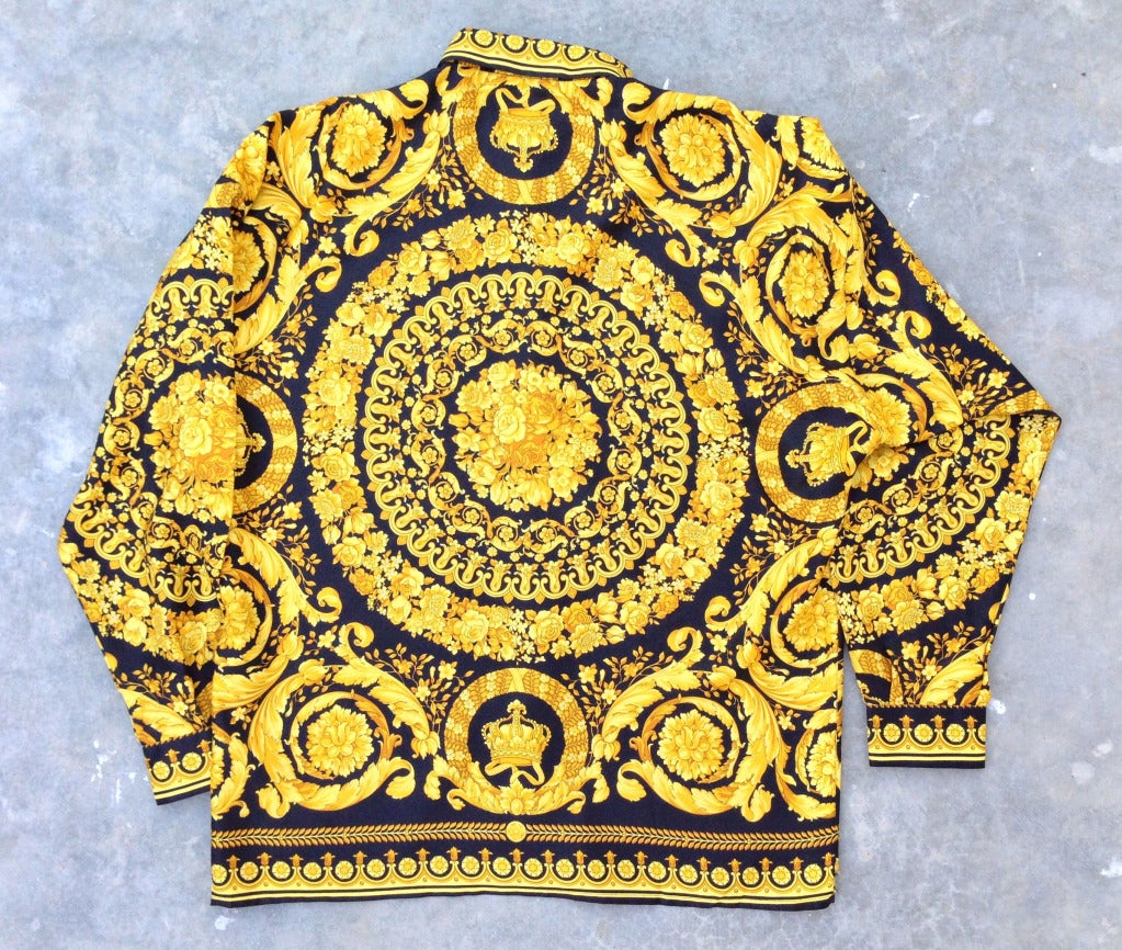 Gianni Versace 'Baroque' Print Shirt ca.1990 In New Condition In Phoenix, AZ