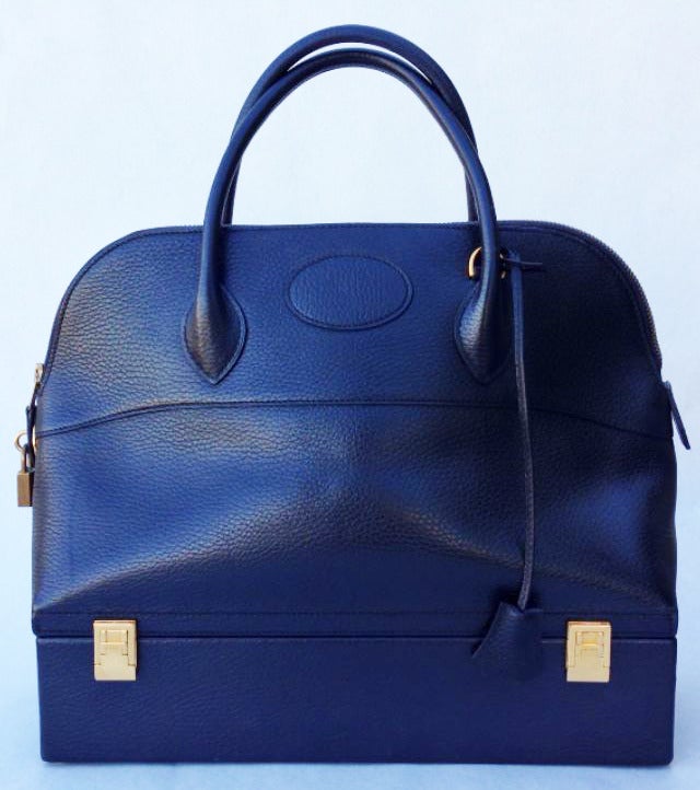 A fine vintage Hermes Macpherson travel bag.