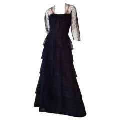 Adrian Lace Gown 1940s