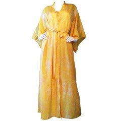 Zandra Rhodes Peignoir Set 1970s