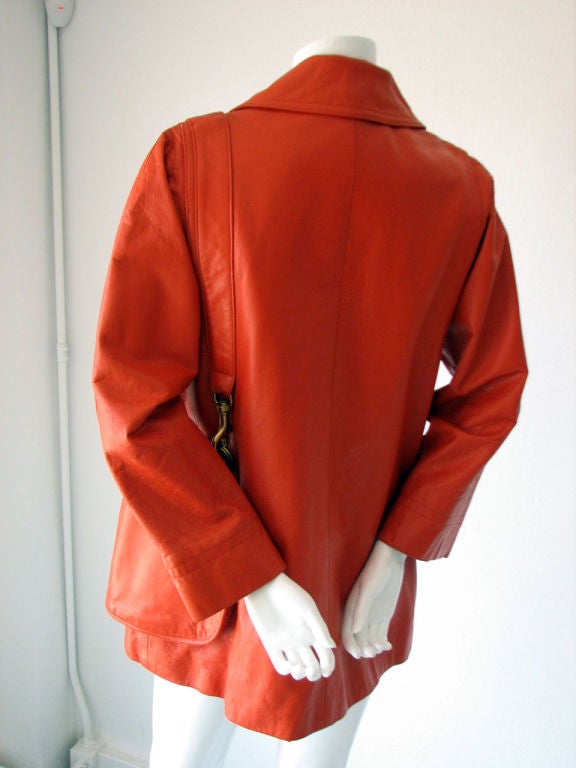 BONNIE CASHIN Leather 'Bag' Jacket 1960s For Sale 1