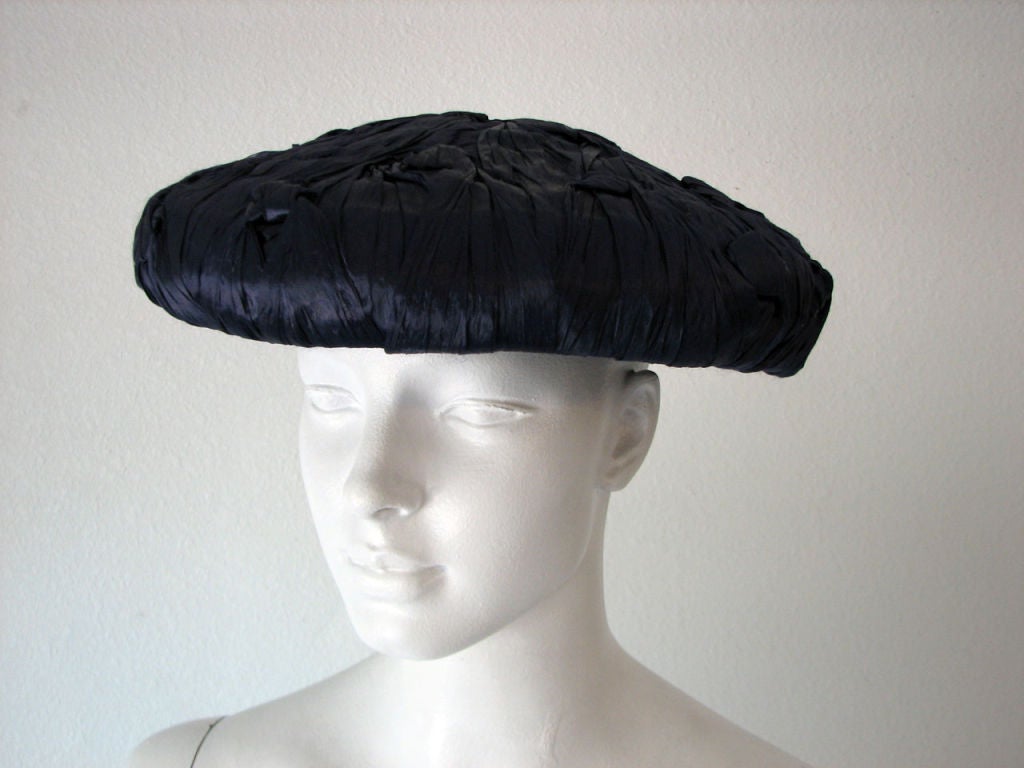 1950s SCHIAPARELLI Straw Hat 1