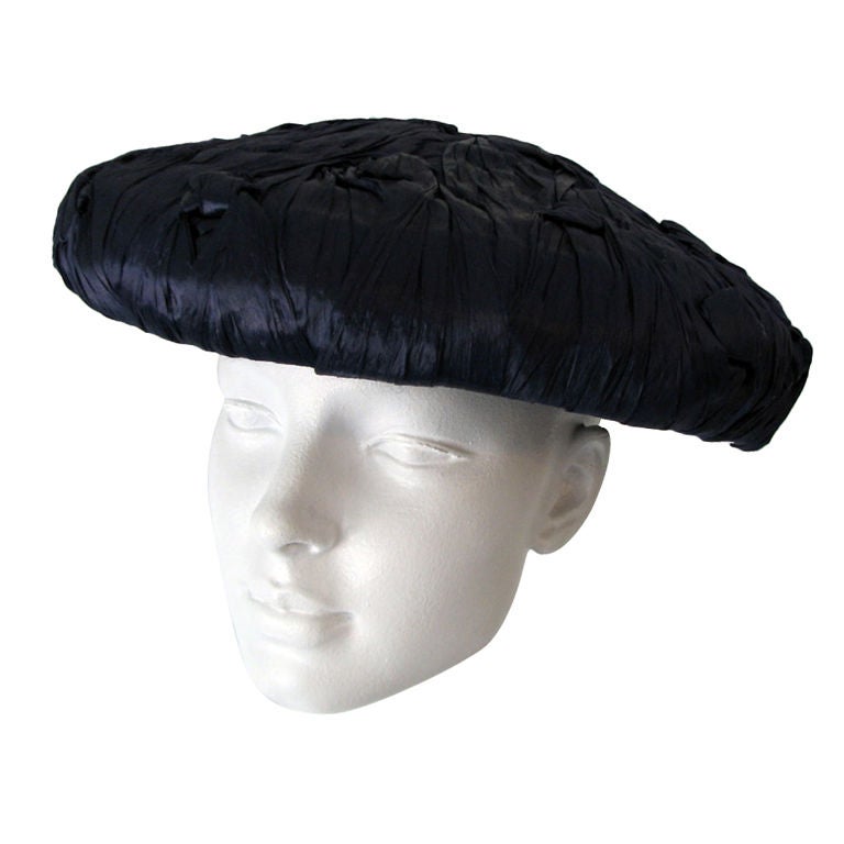 1950s SCHIAPARELLI Straw Hat