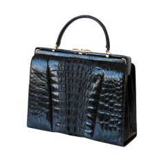 1950s Alligator Handbag *Rare Size*