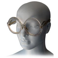 1970s SUDAN Large Rhinestone Frames