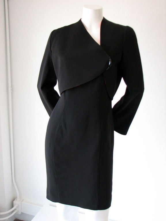 THIERRY MUGLER Sculpted Dress & Jacket, 1980s