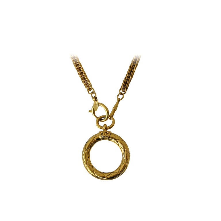 1980s CHANEL Lorgnette & Chain