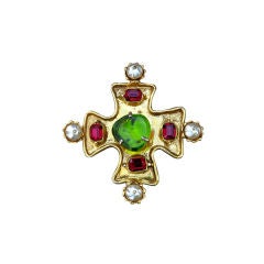 CHRISTIAN LACROIX 'Poured Glass' Brooch, 1980s