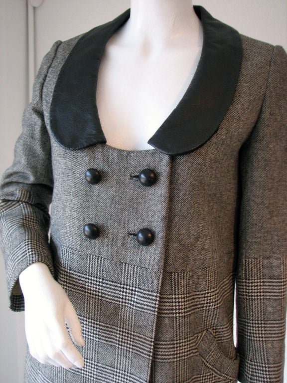 GERALD McCANN Tweed Coat Dress, 1960s 1