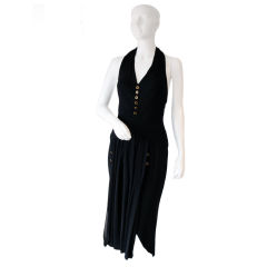 CHANEL Cocktail Halter Dress, 1980s