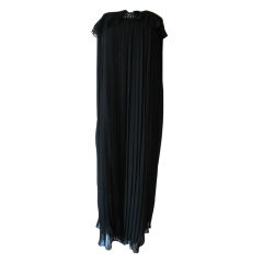 GUCCI Jeweled & Pleated Gown, 1970s