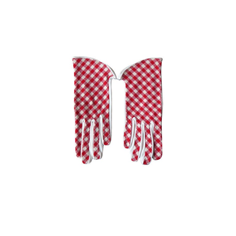 CLAIRE McCARDELL Gingham Gloves, 1950s