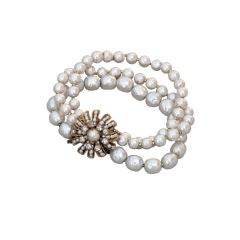 MIRIAM HASKELL Pearl Bracelet, 1950s