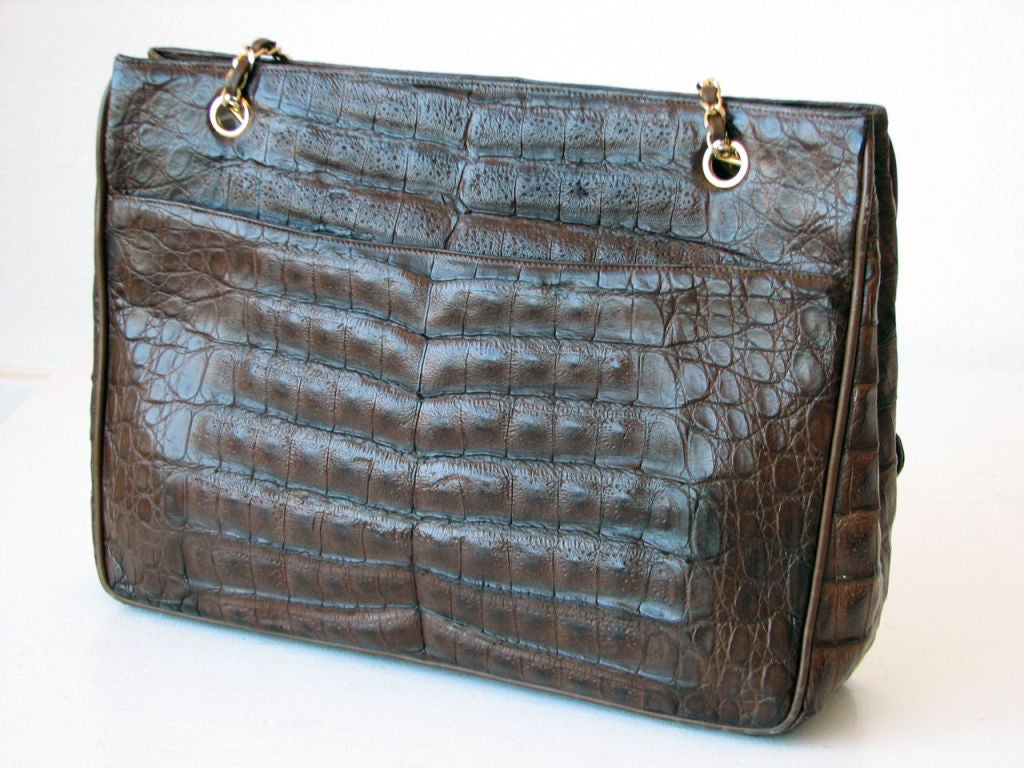 Women's CHANEL Crocodile Shoulder Bag, 1980s