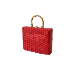 Wicker & Bamboo Handbag, 1960s