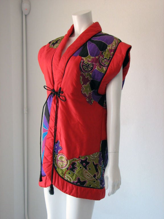 BILL TICE Quilted Vest, 1980s