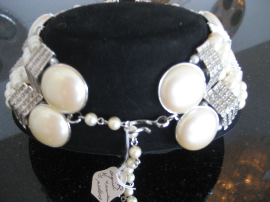 Yves Saint Laurent Signed Runway Choker Necklace 1