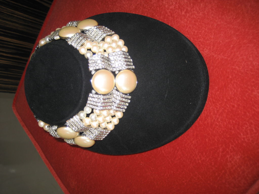 Yves Saint Laurent Signed Runway Choker Necklace 5
