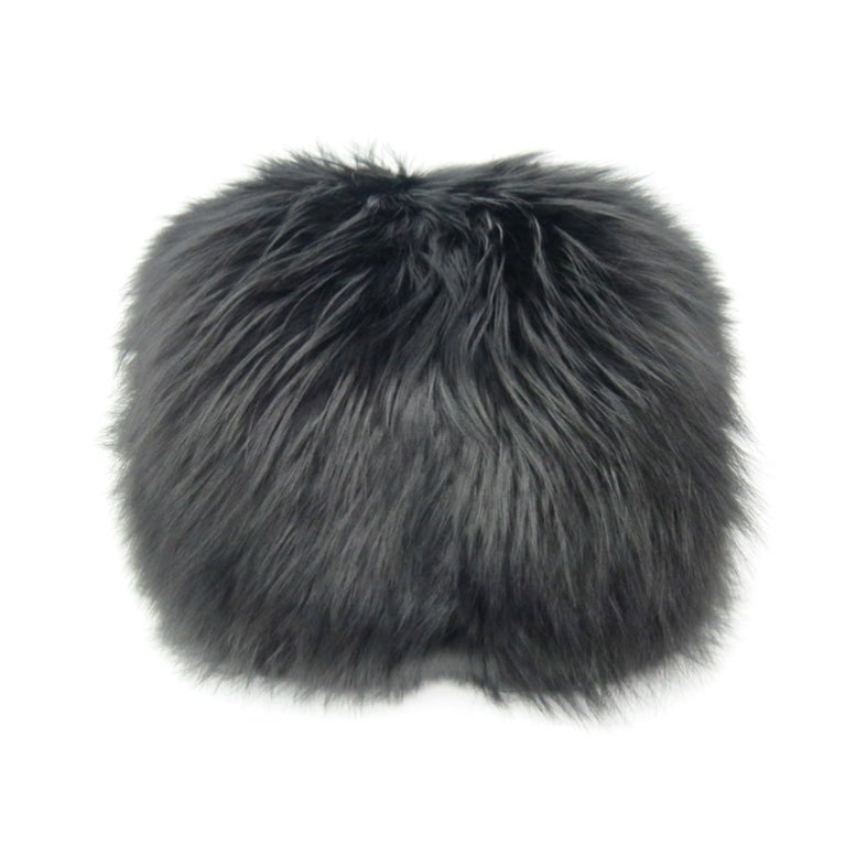 Vintage 1960s Black Fox Fur Muff For Sale