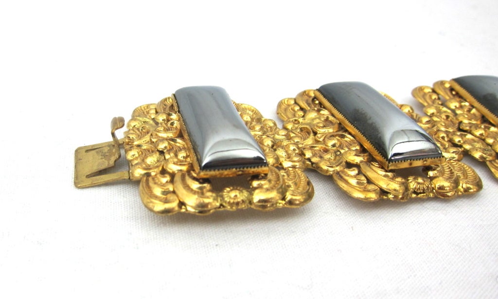 Women's Vintage Gold Filigree Dangle Duster  Earrings Mid Century For Sale