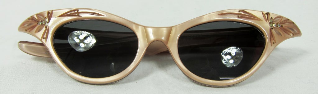 vintage rhinestone cat eye glasses