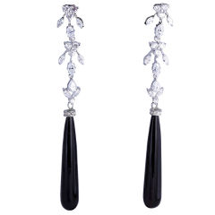 Onyx Torpedo Earrings