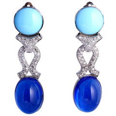 Shades of Blue Ultima Earclips