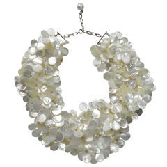 Mother of Pearl Slice Necklace
