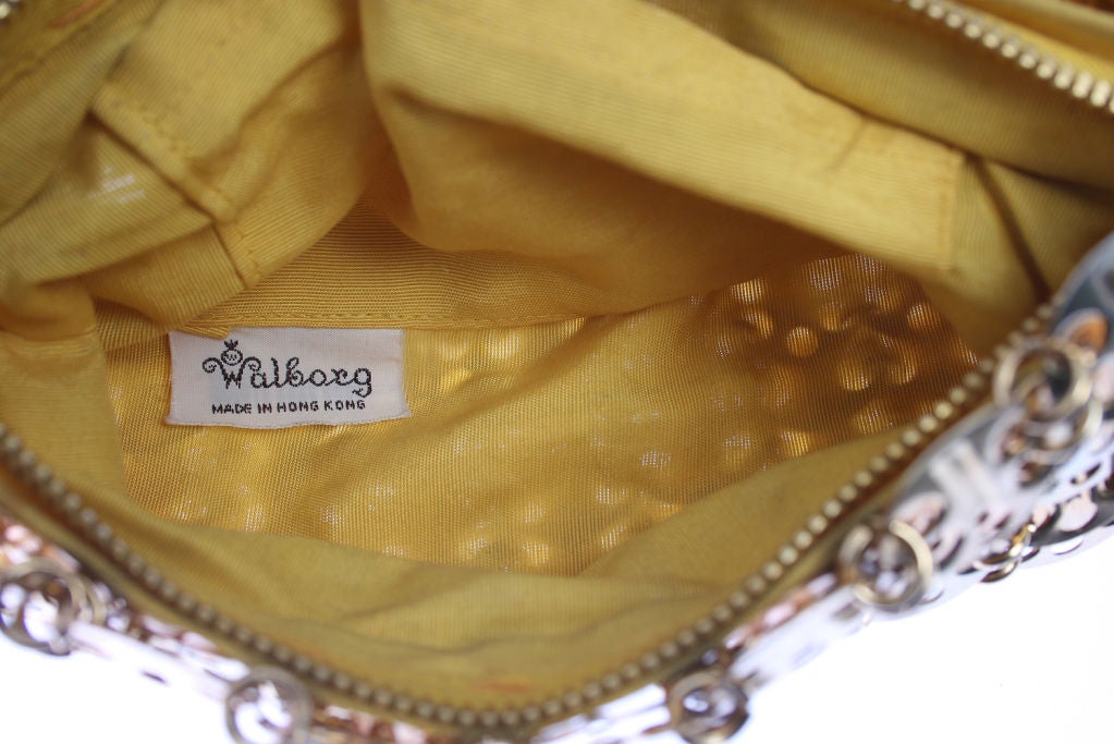 Gold 1960's Mod bag designed by Paco Rabanne for Wahlborg 2