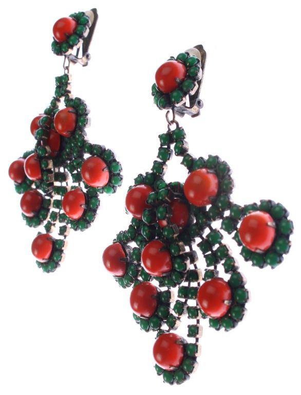 These wonderful earrings have great color and look great on.