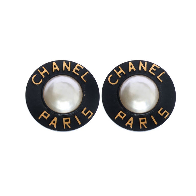 Pair of Chanel Paris Earrings