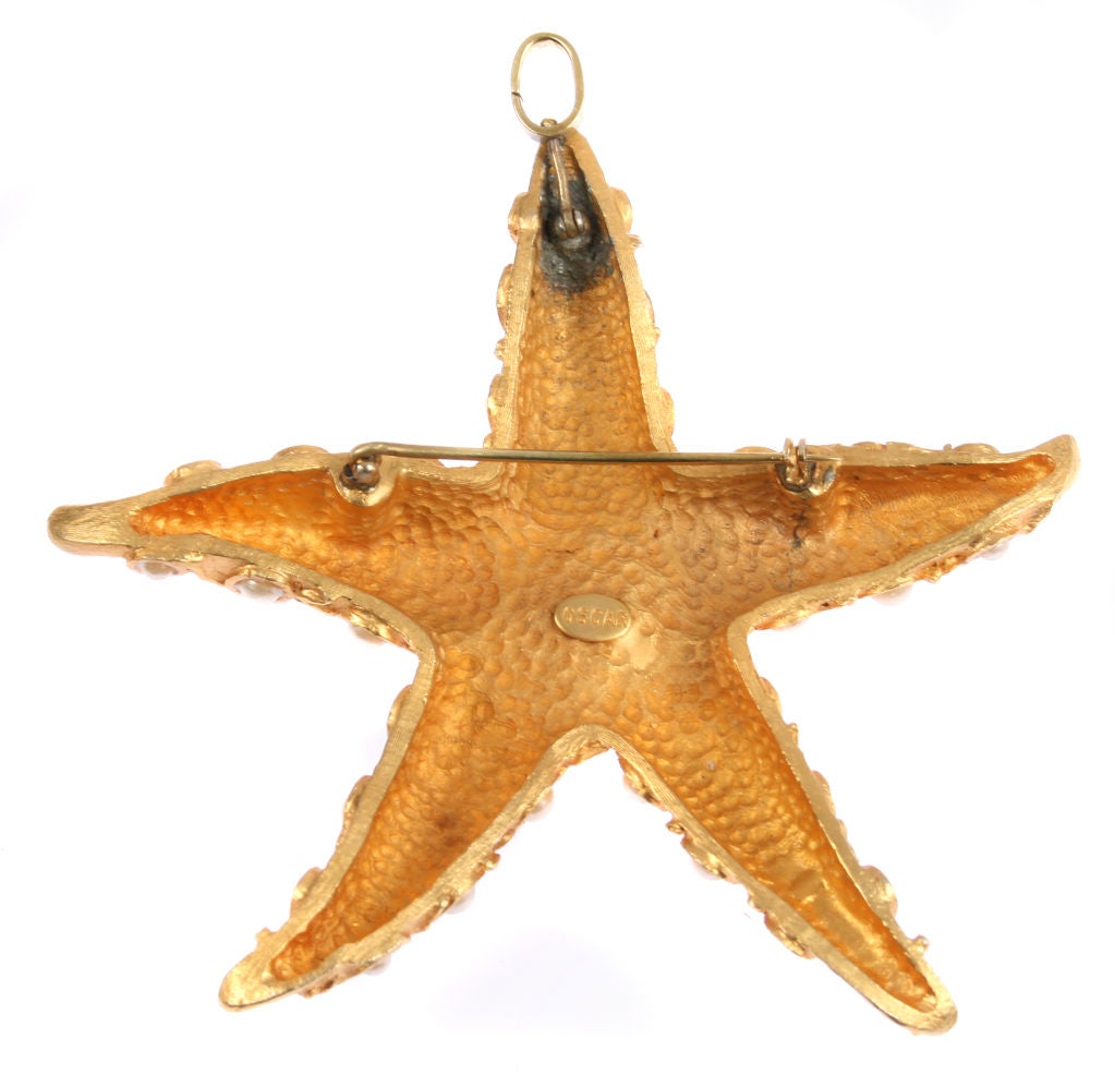 Large Starfish Brooch or Pendant by Oscar 1