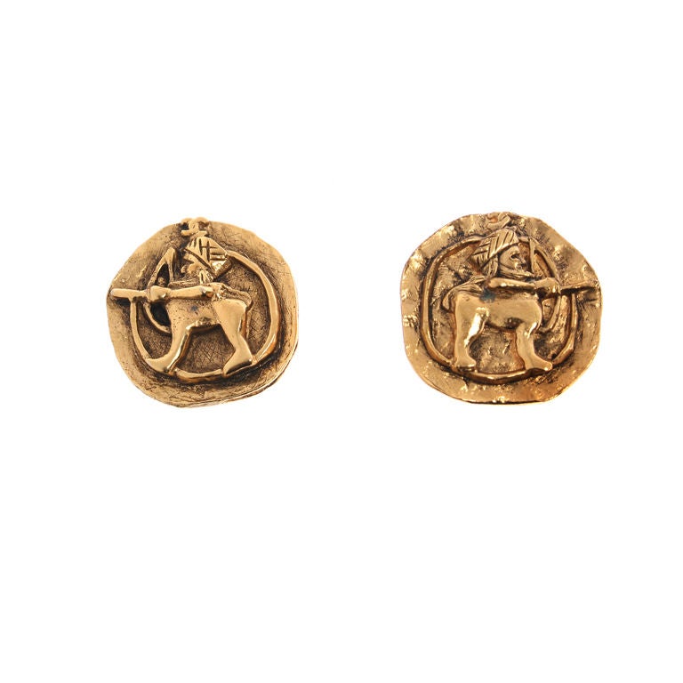 Chanel Ancient Coin Earrings