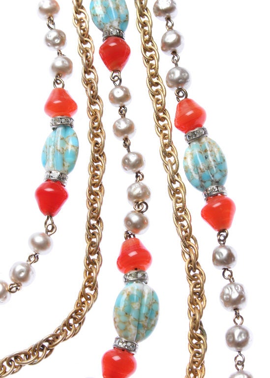 Women's Miriam Haskell Multi Strand Necklace