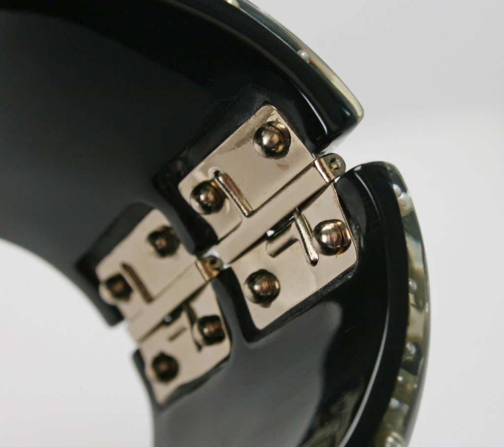 Special CHANEL Prototype Black Resin Bracelet 2