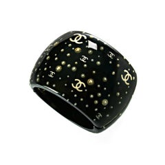 Special CHANEL Prototype Black Resin Bracelet