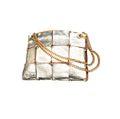 Paco Rabanne Metallic Leather Handbag