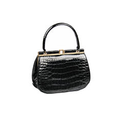 Black Alligator Handbag