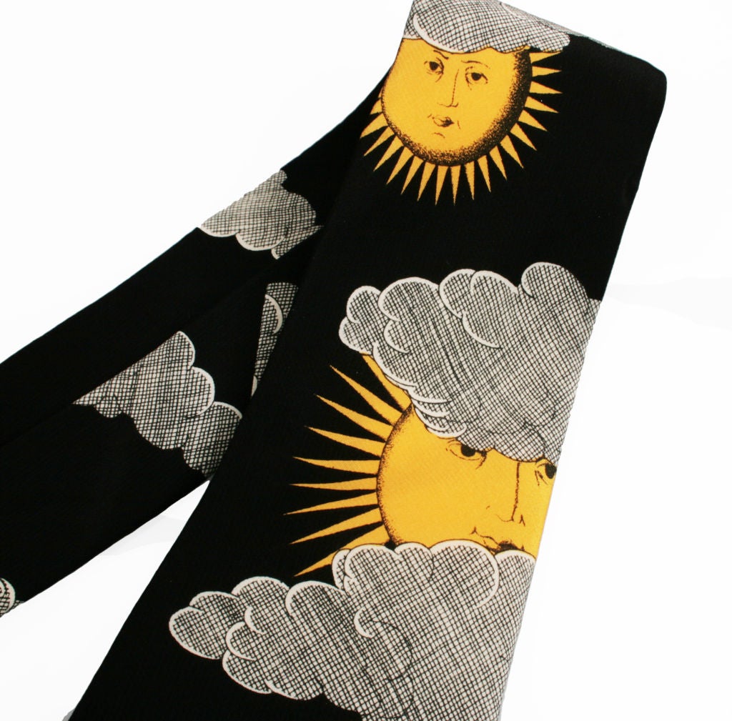 Vintage Piero Fornasetti Italian Silk Necktie
