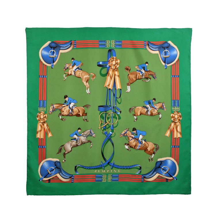 Hermes Horse "Jumping"  Scarf