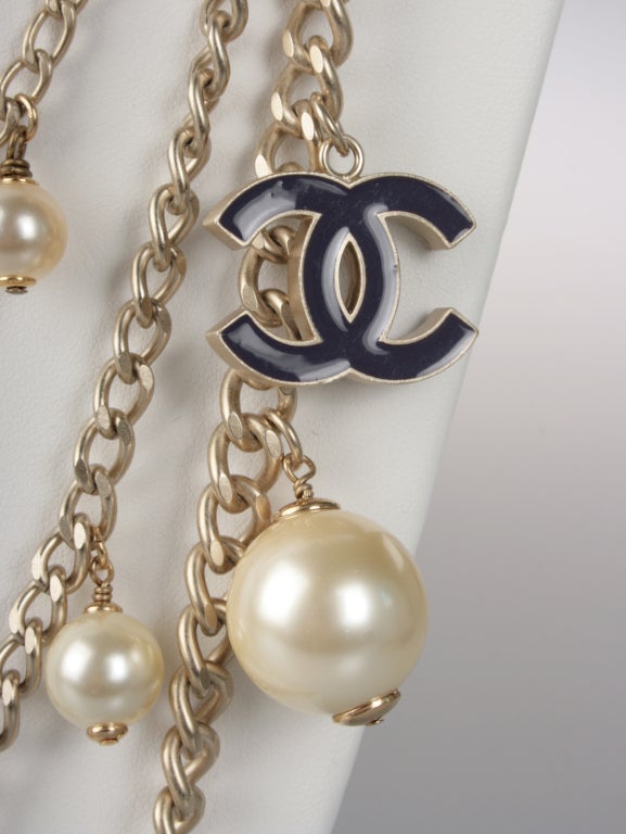 Coco CHANEL On the Moon Multi Strand Necklace For Sale 1