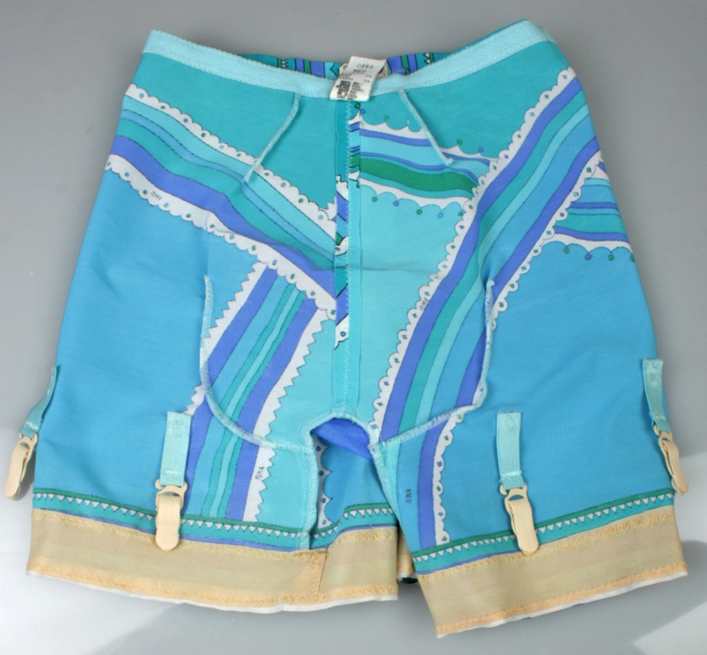 Women's New Old Stock 1970's PUCCI Girdle with Garter Straps