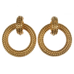 CHANEL Rope Earrings at 1stDibs
