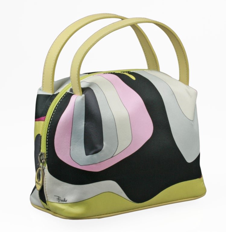 This is a fun Pucci bag in a mod design.