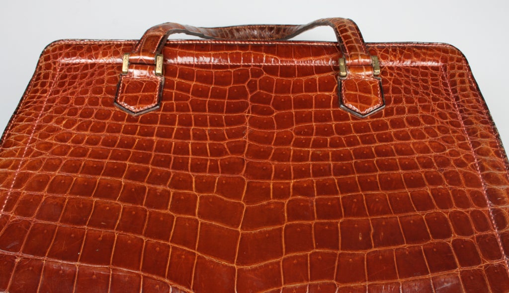 Women's Vintage HERMES Crocodile Handbag