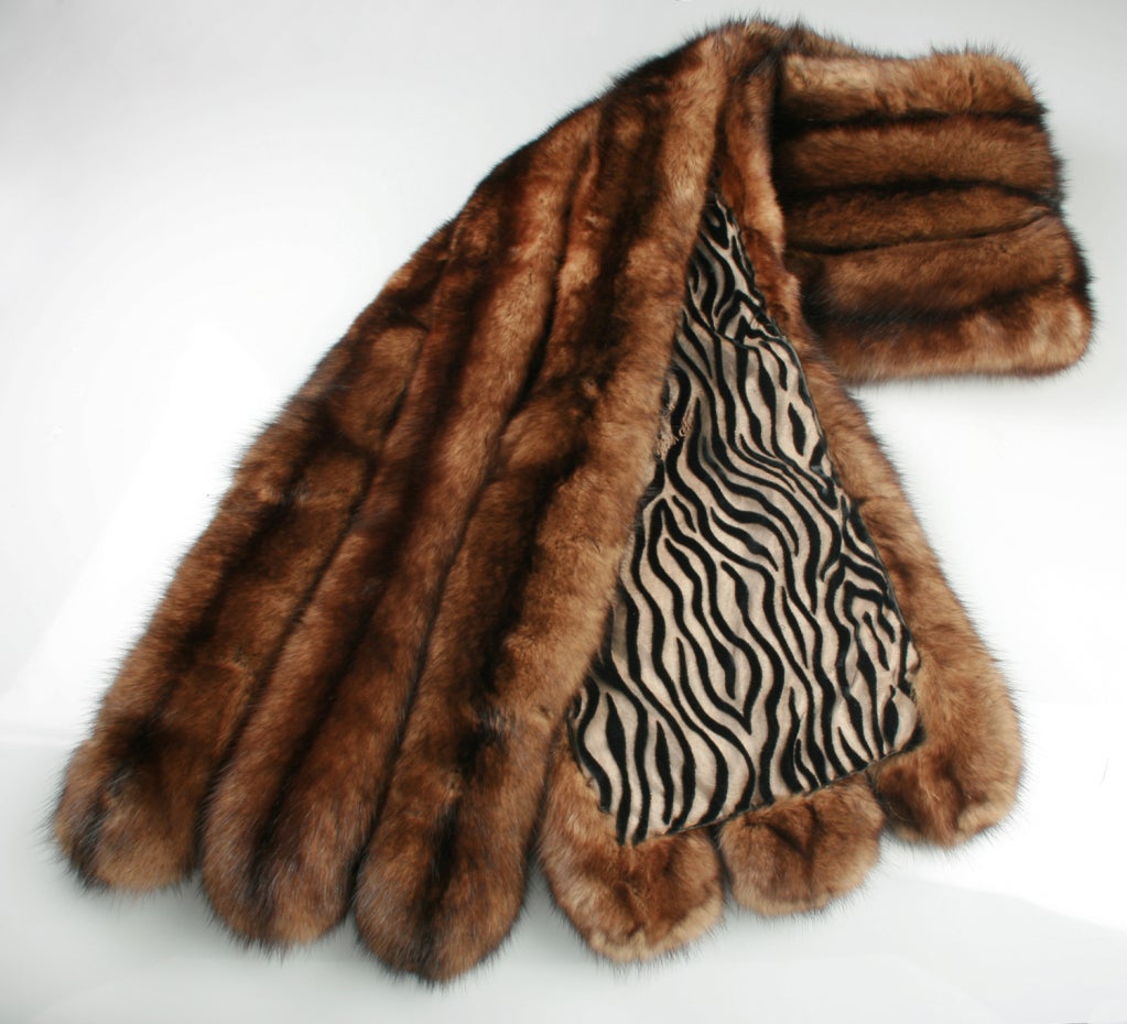 Women's Luxurious  Canadian Sable  Fur Stole