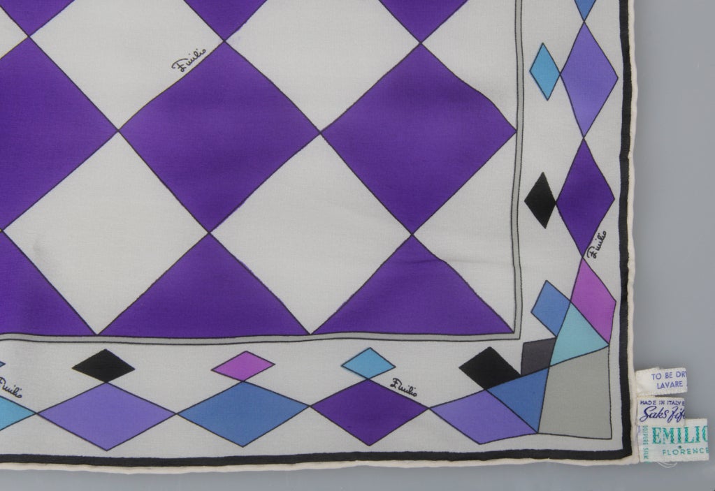 Emilio Pucci Vintage Silk Star Stole main image 1
